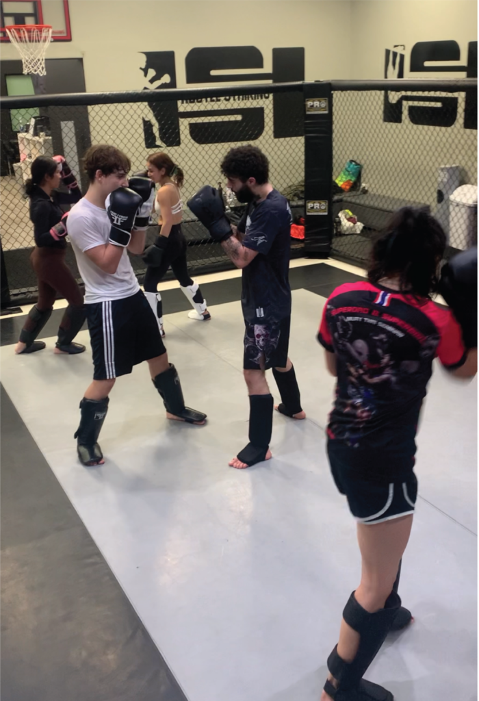 Learning Kickboxing encino